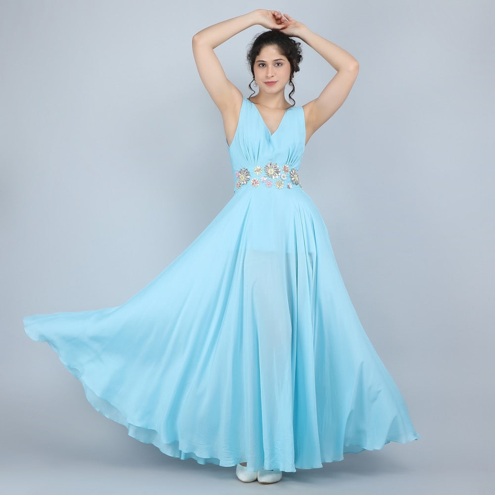 SKY BLOOM GOWN