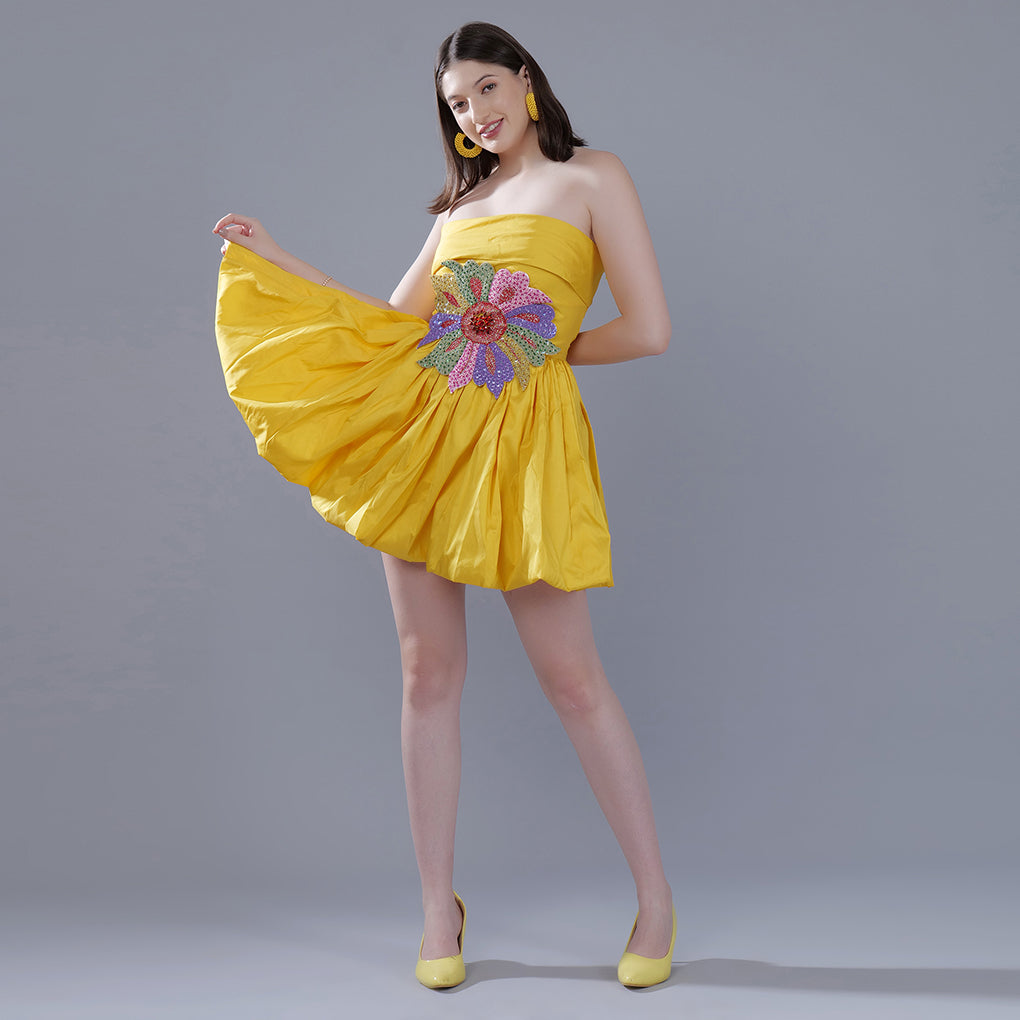 SAFFRON SPLENDOR SUNDRESS