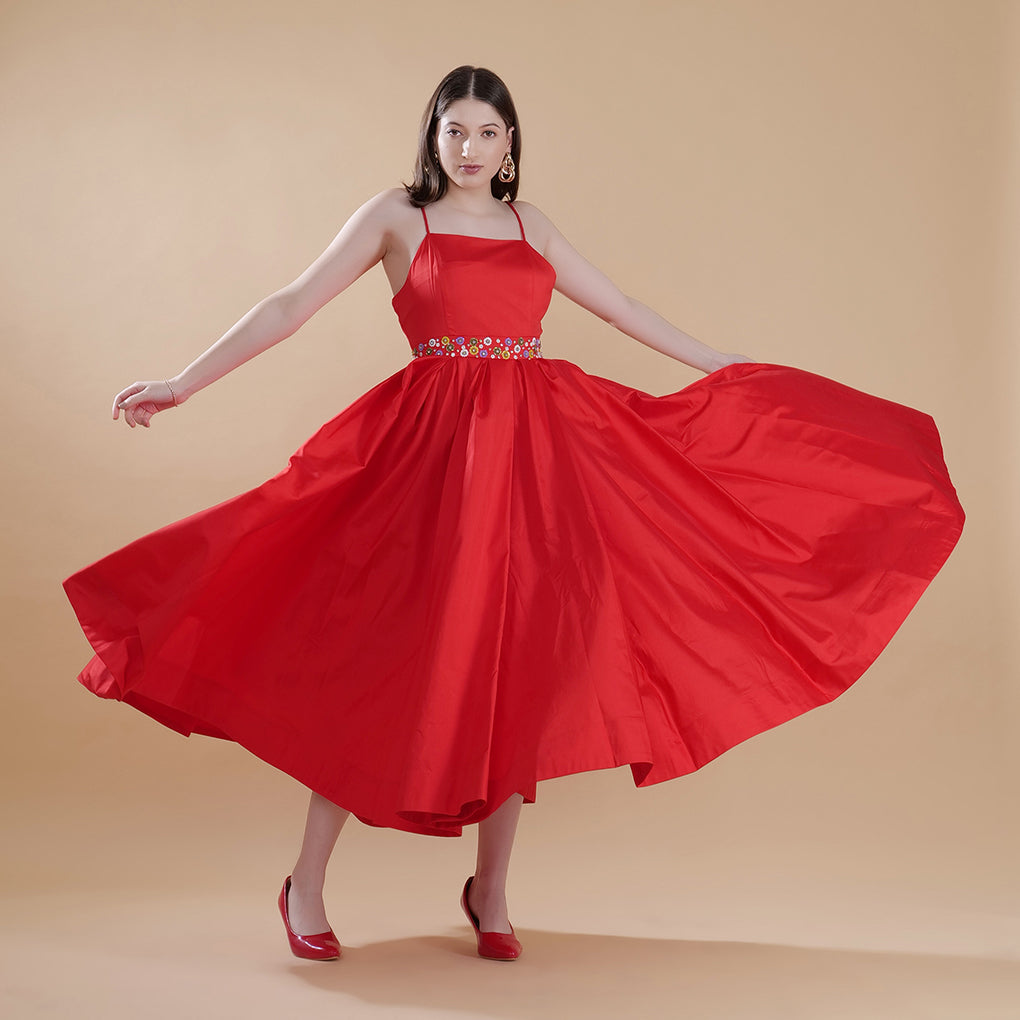 ROUGE MIDI DRESS