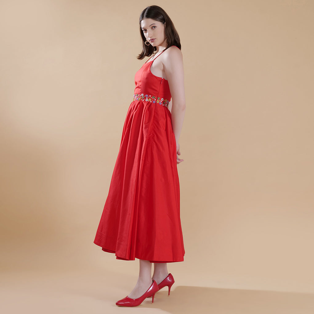 ROUGE MIDI DRESS