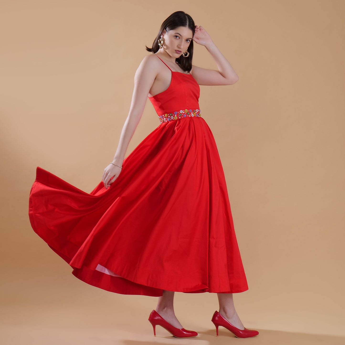 ROUGE MIDI DRESS