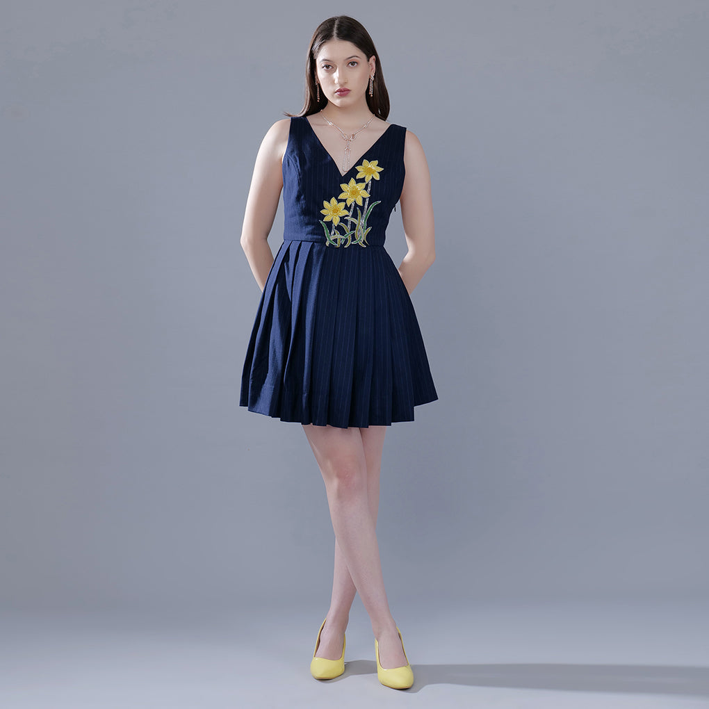 SAPPHIRE DAFFODIL DRESS