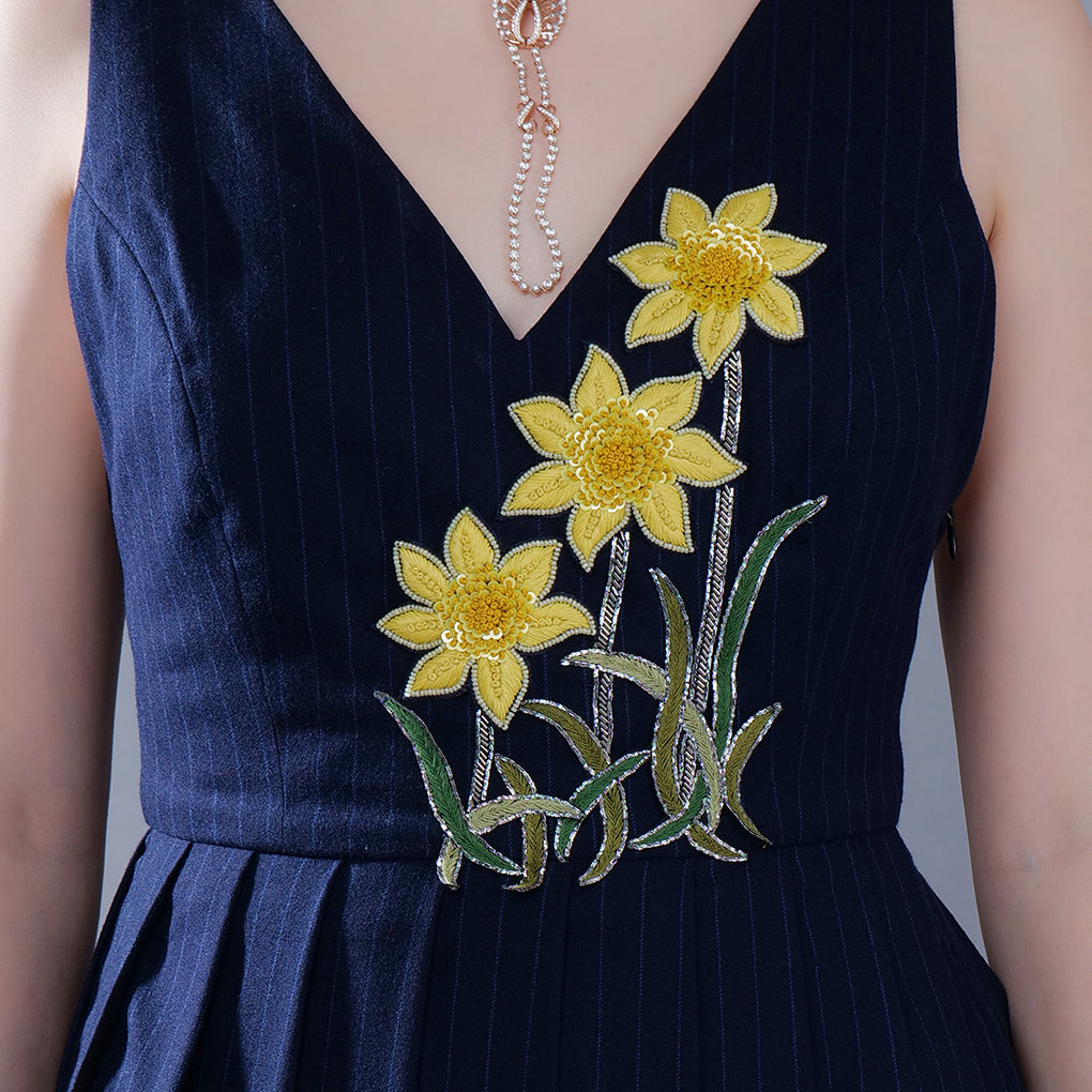 SAPPHIRE DAFFODIL DRESS